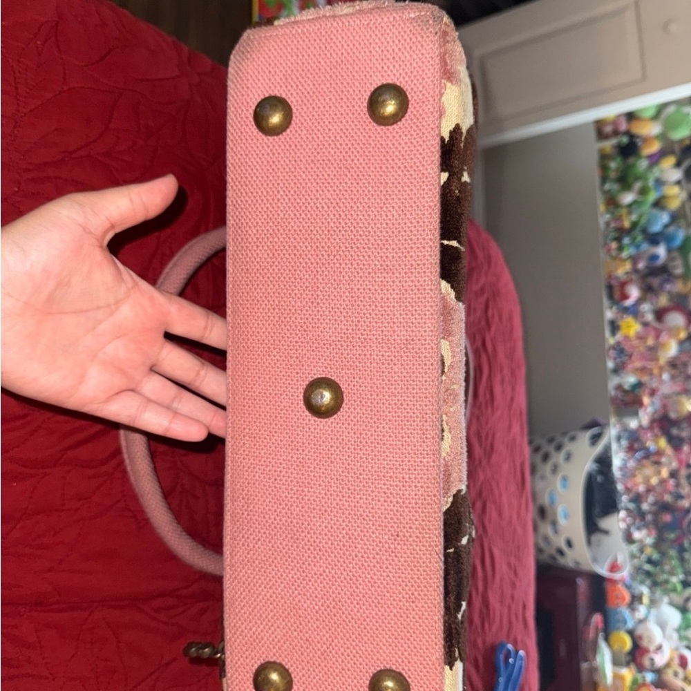 Cake By Petunia Pink and Brown Women's Bag and Pouch Combo - Picture 10 of 12